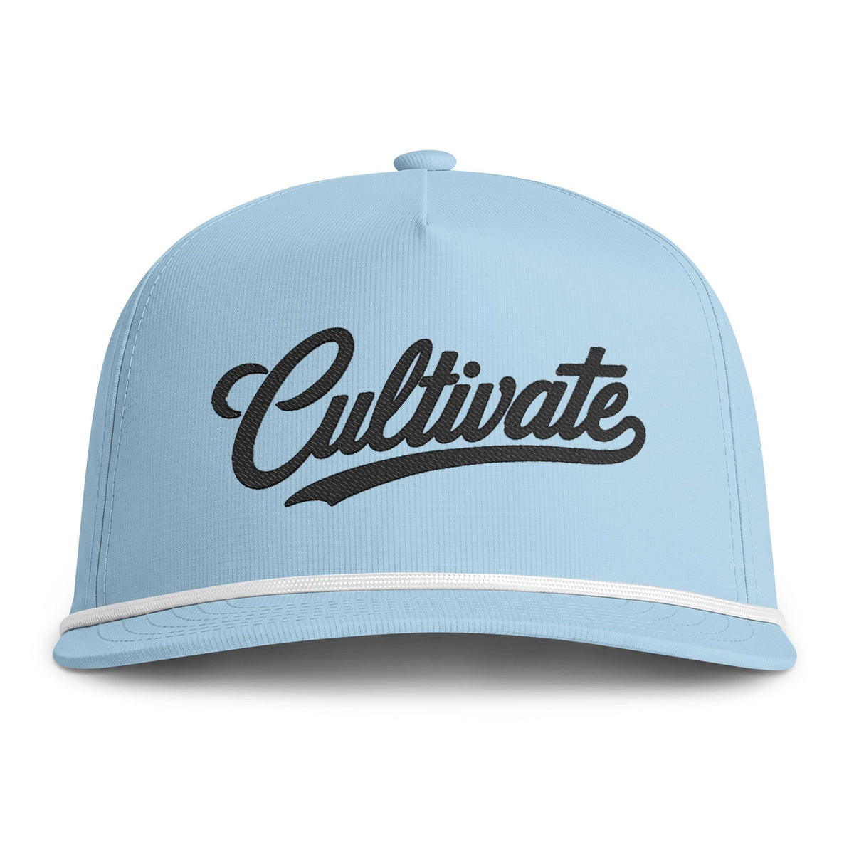 Cultivate Rope-Trim Cap — Sunwashed Vintage Trucker Hat