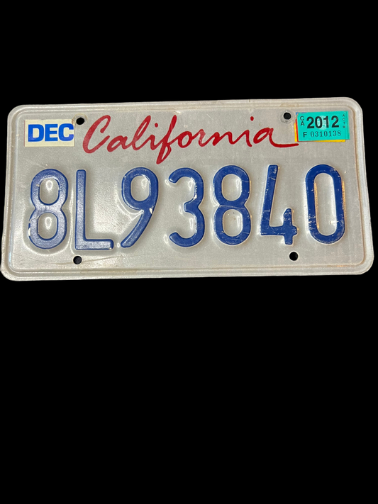 CA car tags