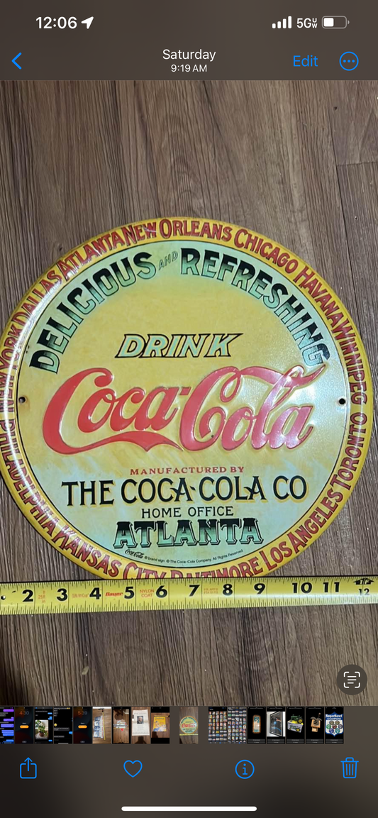 Coca Cola Vintage Sign